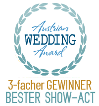 3-facher Gewinner Austrian Wedding Award